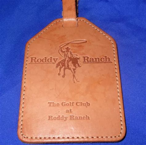 RODDY RANCH GOLF club Vintage Golf Bag Tag $15.99 - PicClick