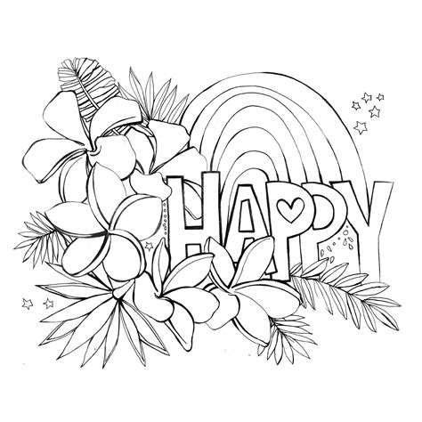 Happy Color Coloring Pages Coloring Pages