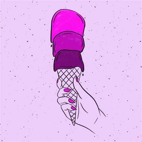 Melting Ice Cream Cone GIF by Boss Dotty Paper Co. - Find & Share on GIPHY