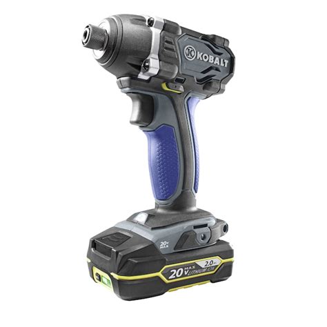 Kobalt 20-Volt Variable Speed Cordless Impact Driver (1-Batteries) in ...