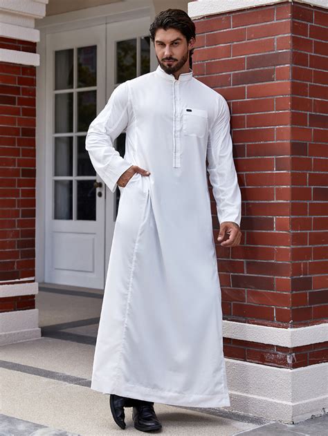 Traditional Islamic Muslim Men's Clothing Caftan Jubba Jalabiya Long ...