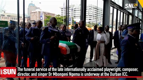 Mbongeni Ngema funeral underway at Durban ICC - YouTube