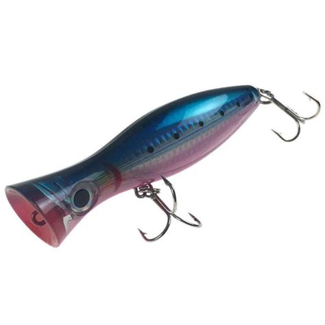 2X(1 Pcs 4.4in 1.4oz Pop Popper Lure Topwater Big Saltwater Fishing ...