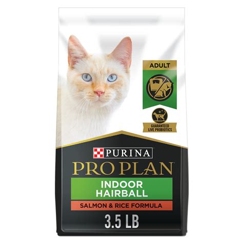 Purina Pro Plan Hairball Management, Indoor Cat Food, Salmon and Rice ...