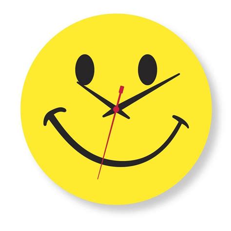 Cute Kitchen Clocks | ... happy gift idea for anyone is this yellow smiley face wall clock ...