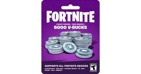 Buy 5000 Fortnite V-Bucks | Gamecardsdirect.com