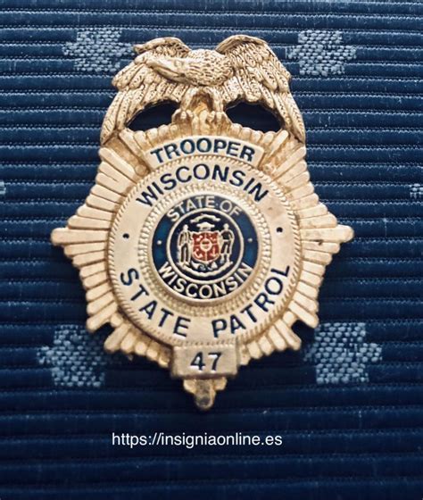 Wisconsin State Patrol Police Badge | Placas de policía, Insignias, Estados unidos de américa