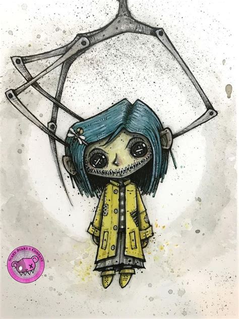 Tim Burton Coraline Drawing