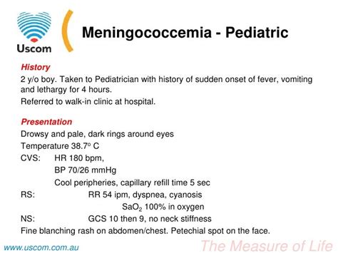 Case Study - Pediatric - Meningococcemia - Septic Shock