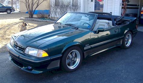 Deep Emerald Green 1990 Saleen 25th Anniversary 7-UP Ford Mustang Convertible