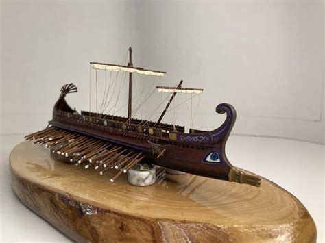 Greek Bireme ~1/180, completed : r/modelmakers