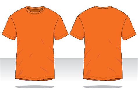 Orange Tshirt Vector For Template Stock Illustration - Download Image ...