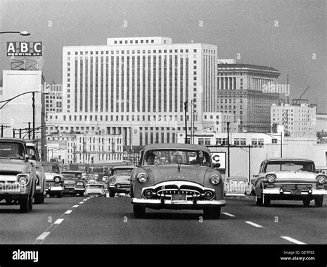 City highway in Los Angeles around 1960 Stock Photo - Alamy