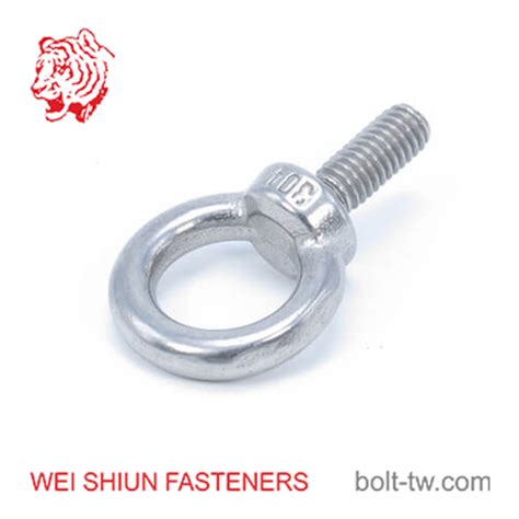 Screw eye lifting eye bolts DIN 580 stainless steel | Taiwantrade.com