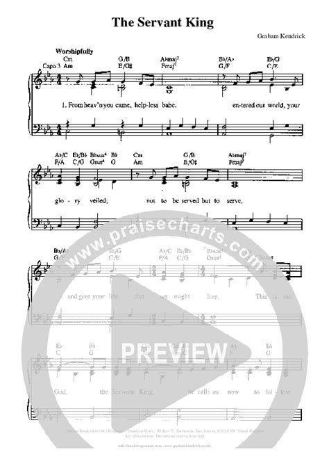 The Servant King Sheet Music PDF (Graham Kendrick) - PraiseCharts