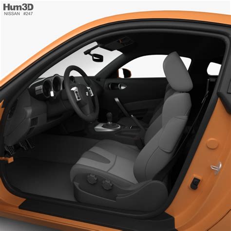 Nissan 350Z with HQ interior 2009 3D model - Vehicles on Hum3D