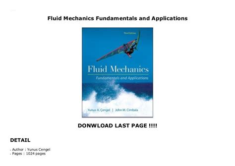 Fluid Mechanics Fundamentals and Applications