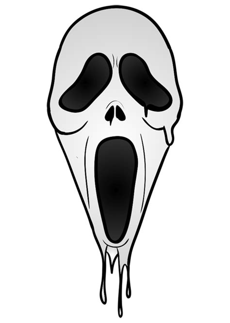 [Halloween drawings] How to draw a Scream mask