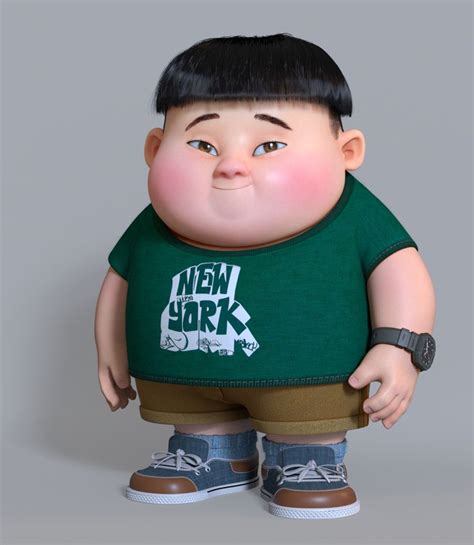 ArtStation - a fat boy, zhan changyu | Kids cartoon characters, Fat ...