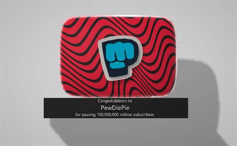 I made a 100M play button for PewDiePie : r/PewdiepieSubmissions