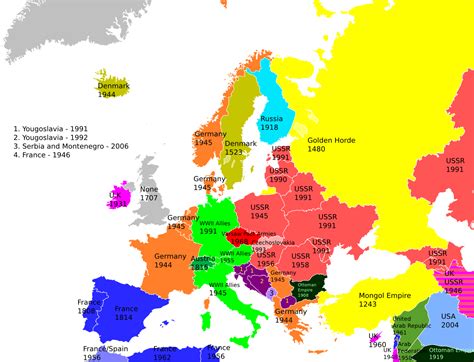 Berlin Wall Map Europe