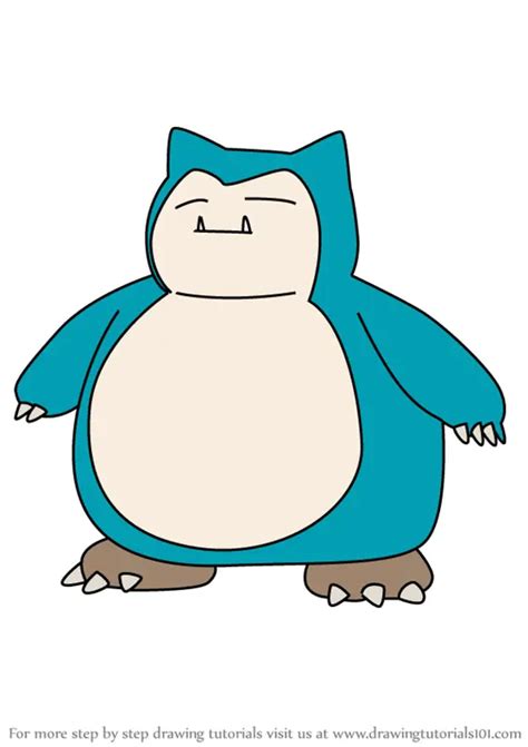 Learn How to Draw Snorlax from Pokemon GO (Pokemon GO) Step by Step : Drawing Tutorials