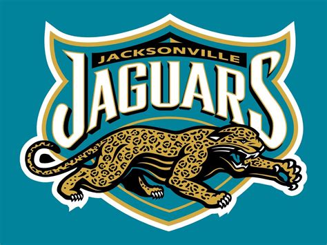 the jacksonville jaguars logo on a blue background