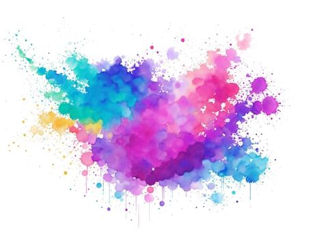 Premium AI Image | Colorful abstract watercolor violet stains painting ...