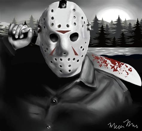 Jason Voorhees Digital Art by Meredith M