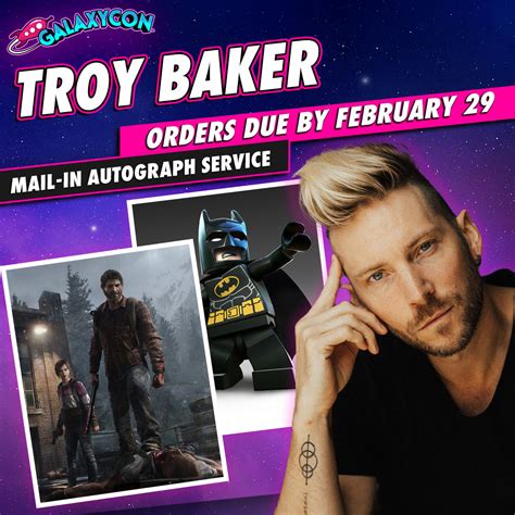 Troy Baker Mail-In Autograph Service: Orders Due February 29th