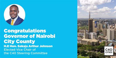 Nairobi governor elected to C40 Cities Steering Committee - C40 Cities