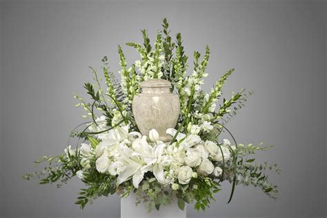 Exquisite Luxury White Cremation Floral in Hampton Falls, NH | Flowers ...