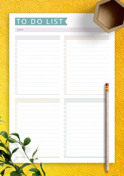 Download Printable Daily To Do List - Casual Style PDF