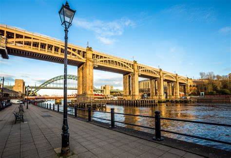 High Level And Tyne Bridge, Newcastle Upon Tyne Stock Image - Image of high, quay: 131401635