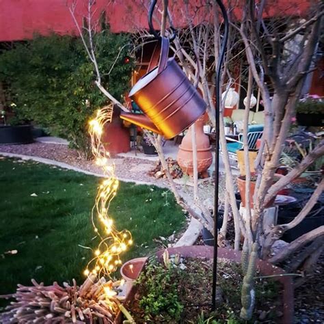 LED Watering Can Lamp Garden Star Shower Light Starry Fairy | Etsy