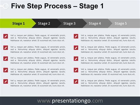 5 Step Process PowerPoint Template - PresentationGO.com