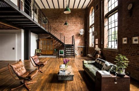 An Industrial-Style Factory Conversion In Bow, east London | Loft apartment industrial, Exposed ...