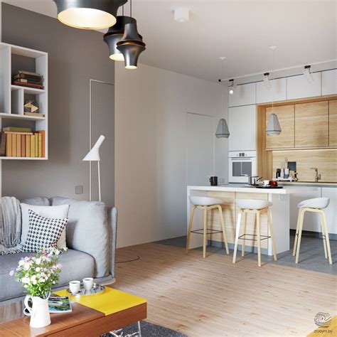 2B Flat on Behance | Small flat interior, Small apartment interior, Small apartment kitchen