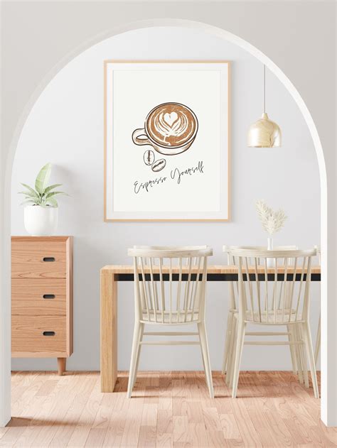 Espresso Coffee Art Print Poster Coffee Lover Inspiration | Etsy