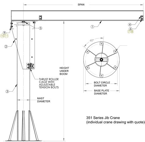 Free jib crane cad model - thingsjawer