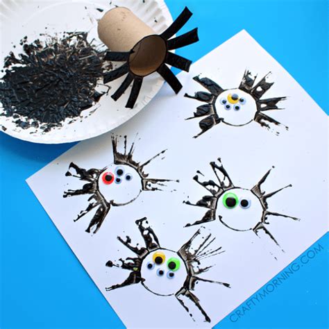 Silly spider art project for kids spider prints fantastic fun learning – Artofit