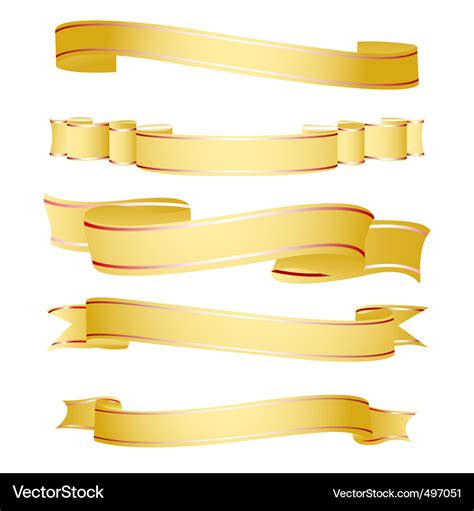 Shapes ribbon Royalty Free Vector Image - VectorStock