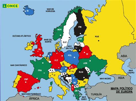 mapa político de europa países y capitales web de once | My XXX Hot Girl