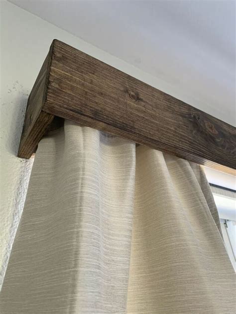 DIY Farmhouse Wood Window Valance | Window valance diy, Wood valance, Wood valances for windows