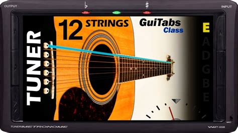 Standard Acoustic 12 Strings Guitar Tuner 📟 / GuiTabs Tuners 🎸 - YouTube