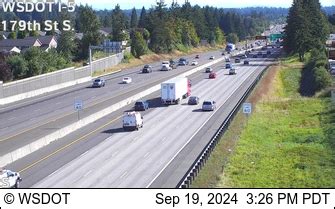 WSDOT - I-5 at MP 9.1: S of 179th St - Washington State Traffic Cameras