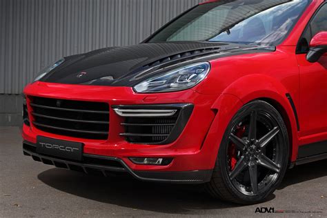 Topcar Gives Red Porsche Cayenne Unforgettable Look with Carbon Fiber Hood — CARiD.com Gallery