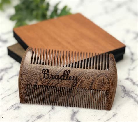 Beard Comb Beard Wooden Comb Personalized Beard Grooming - Etsy