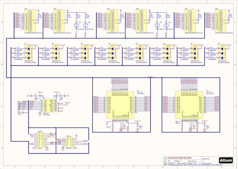 Schematic Nixie Clock TUBE NCT3566 V1.0 – GRA & AFCH