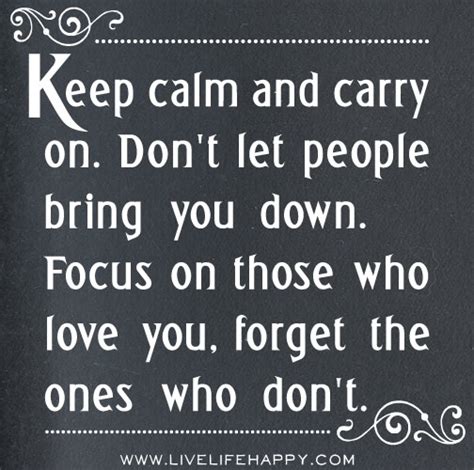 Keep Calm and Carry On - Live Life Happy